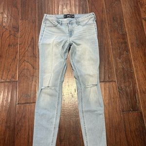 Hollister light wash jeggings size 7